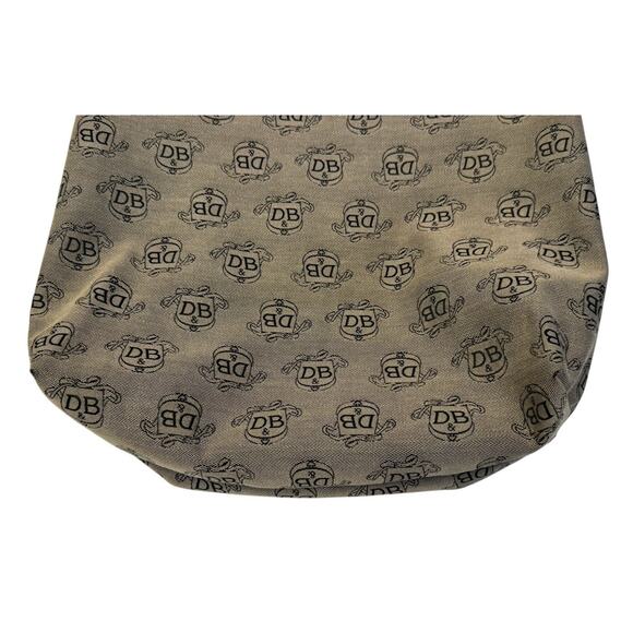 Vintage Y2K DOONEY & BOURKE Monogram Logo Canvas Shoulder Bag Designer Tote - Picture 2 of 11